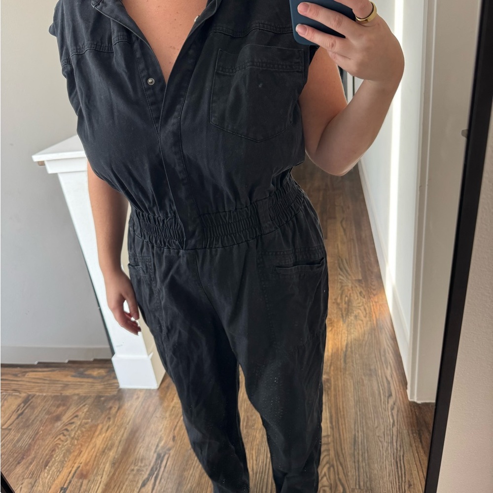 Pistola Charcoal Sleeveless Jumpsuit
